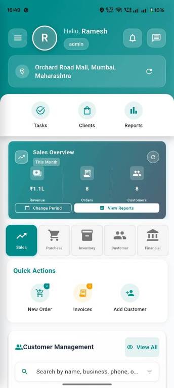Dashboard Screenshot